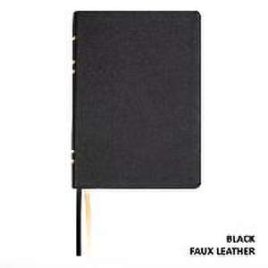 Lsb Giant Print Reference Edition, Paste-Down Black Faux Leather Indexed de Steadfast Bibles