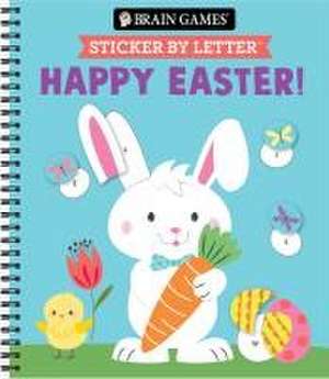 Brain Games - Sticker by Letter - Happy Easter! de Publications International Ltd