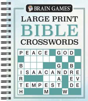 Brain Games - Large Print Bible Crosswords de Publications International Ltd