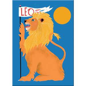 Lisa Congdon for Em & Friends Leo Zodiac Magnet