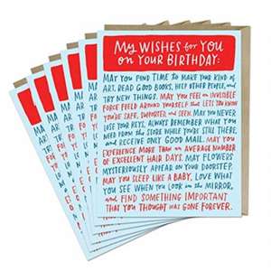 6-Pack Emily McDowell & Friends Wishes For Your Birthday Card