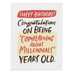 6-Pack Emily McDowell & Friends Complaining About Millennials Birthday Card