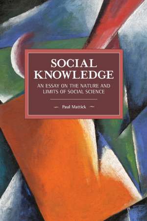 Social Knowledge de Paul Mattick