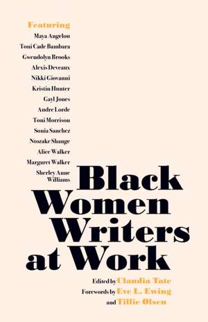 Black Women Writers at Work de Claudia Tate