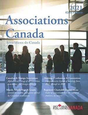 Associations Canada, 2021 de Grey House Canada