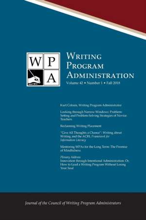 WPA de Council Writing Program Administrators