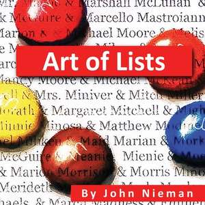 Art of Lists de John Nieman