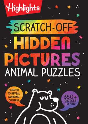 Scratch–Off Hidden Pictures Animal Puzzles de Highlights Highlights