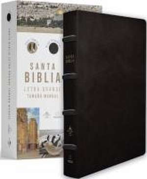 Biblia Reina Valera 1960 Letra Grande. Piel Premier Negro, Índice, Tamaño Manual / Spanish Bible Rvr 1960 Handy Size, Large Print, Index Tabs, Bonded Leather de Reina Valera Revisada 1960