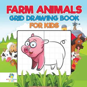 Farm Animals Grid Drawing Book for Kids de Educando Kids