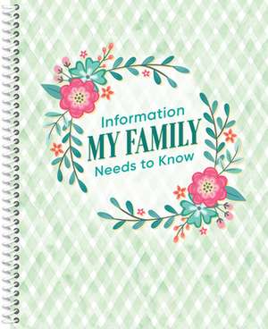 Information My Family Needs to Know Organizer de New Seasons