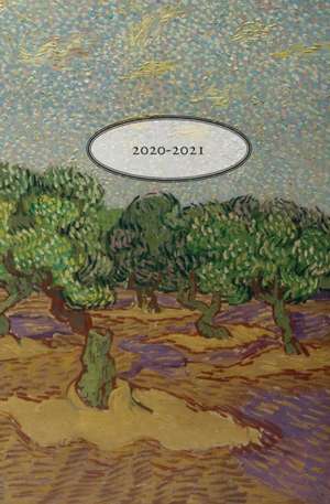 July 2020-July 2021 Academic Year Weekly and Monthly Planner Full of Inspirational Quotes With a Cover Featuring 1889 "Olive Tree" Oil Painting by Vincent van Gogh, Perfect Bound Like a 5.25" x 8" Book