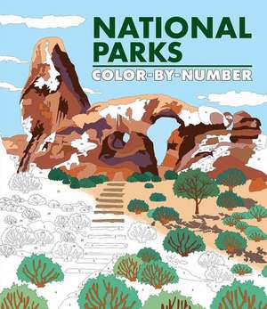 National Parks Color-By-Number de Editors of Thunder Bay Press