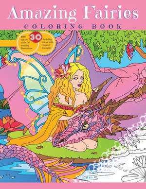 AMAZING FAIRIES, Coloring book for girls de Elena Yalcin