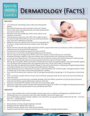 Dermatology (Facts) (Speedy Study Guide) de Speedy Publishing LLC