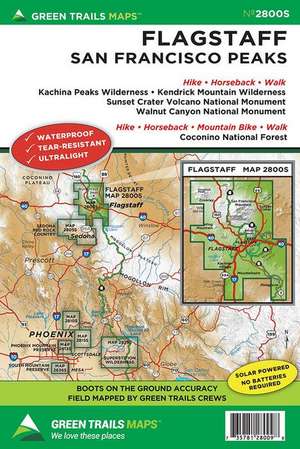 Flagstaff, AZ No. 2800s de Green Trails Maps