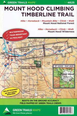 Mount Hood Climbing, or No. 462sx de Green Trails Maps