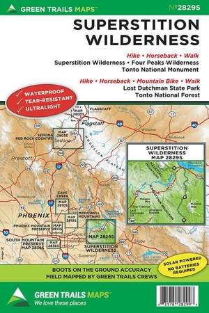 Superstition Wilderness, AZ No. 2829s de Green Trails Maps