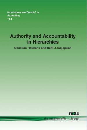 Authority and Accountability in Hierarchies de Christian Hofmann