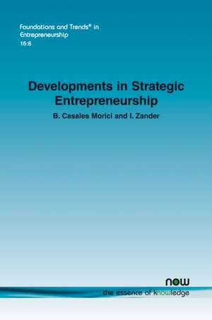 Developments in Strategic Entrepreneurship de B. Casales Morici