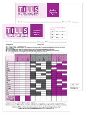 Test of Integrated Language and Literacy Skills (Tills ) Forms de Nickola Nelson