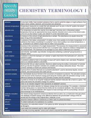 Chemistry Terminology I (Speedy Study Guides) de Speedy Publishing LLC