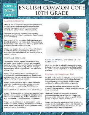 English Common Core 10th Grade (Speedy Study Guides) de Speedy Publishing LLC