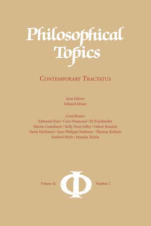 Philosophical Topics 42.2: Contemporary Tractatus de Edward Minar