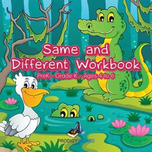 Same and Different Workbook PreK-Grade K - Ages 4 to 6 de Prod Igy