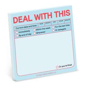 Knock Knock Deal with This Sticky Note (Pastel Edition) de Knock Knock