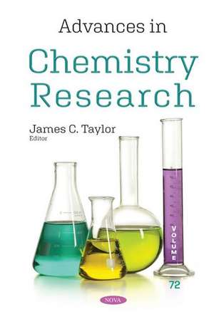 Advances in Chemistry Research: Volume 72 de James C. Taylor