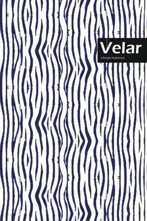 Velar Lifestyle, Animal Print, Write-in Notebook, Dotted Lines, Wide Ruled, Medium Size 6 x 9 Inch, 144 Sheets (Blue) de Design