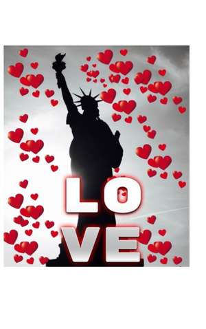 Statue Of Liberty Valentine's heart creative blank love journal de Michael Huhn