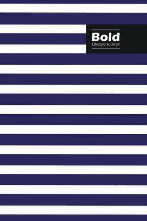 Bold Lifestyle Journal, Creative Write-in Notebook, Dotted Lines, Wide Ruled, Medium Size (A5), 6 x 9 Inch (Blue) de Design