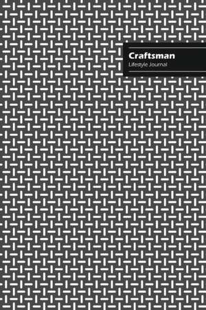 Craftsman Lifestyle Journal, Creative Write-in Notebook, Dotted Lines, Wide Ruled, Medium Size (A5), 6 x 9 (Gray) de Design