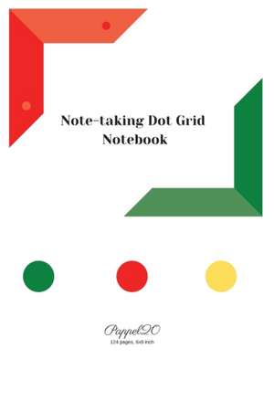 Note-taking dot grit Notebook| White Cover |6x9 de Pappel20