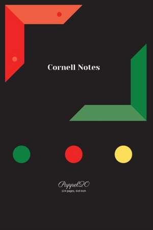 Cornell Notes | Black Cover | 6x9 de Pappel20