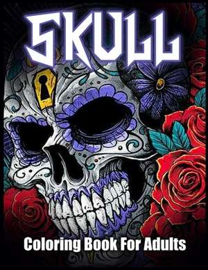 Skull Coloring Book de Lenard Vinci Press