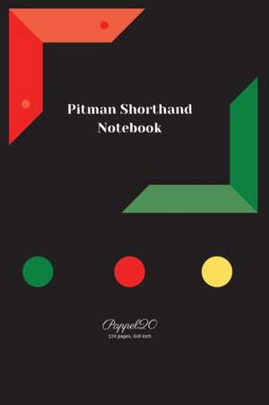 Pitman Shorthand Notebook| Black Cover |124 pages| 6x9 de Pappel20