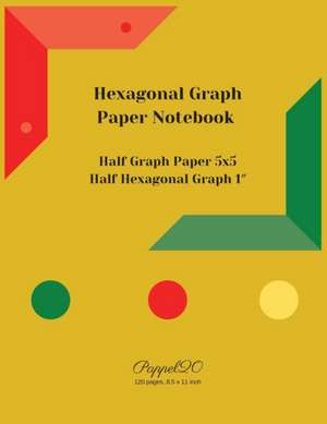 Hexagon Graph Paper Notebook de Pappel