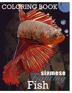 Siamese Fighting Fish Betta Fish Coloring Book de Simeo Art