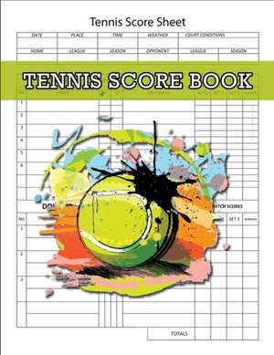 Tennis Score Book, Tennis Score Sheet de Nisclaroo