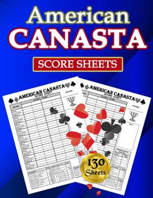 American Canasta Score Sheets de Scorebooks Essentials