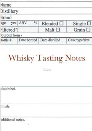 Whisky Tasting Notes de James Martin