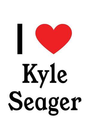 I Love Kyle Seager: Kyle Seager Designer Notebook de Perfect Papers