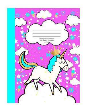 Leaping Unicorn Notebook: School Supplies Primary Composition Book for Kids de Kai Journals