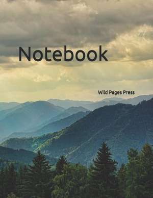 Notebook: Large Size 8.5 X 11 Ruled 150 Pages Softcover de Wild Pages Press