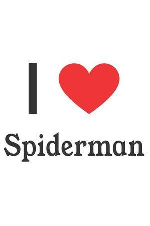 I Love Spiderman: Spiderman Designer Notebook de Perfect Papers