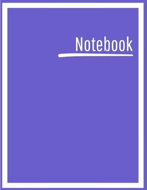 Notebook: College Ruled, Lined, Notebook for School, Work, 1 Subject, Blue Purple, Soft Cover de Blanketyblank Journals