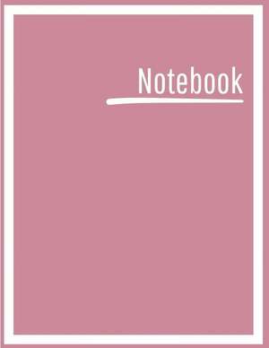 Notebook: College Ruled, Lined, Notebook for School, Work, 1 Subject, Dark Pink, Soft Cover de Blanketyblank Journals